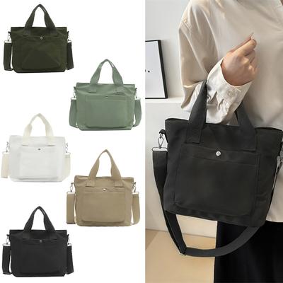 Large Capacity Commuter Messenger Bag Casual Bag Fashion Simple Everything Tote Bag Academy Girls Crossbody Bag