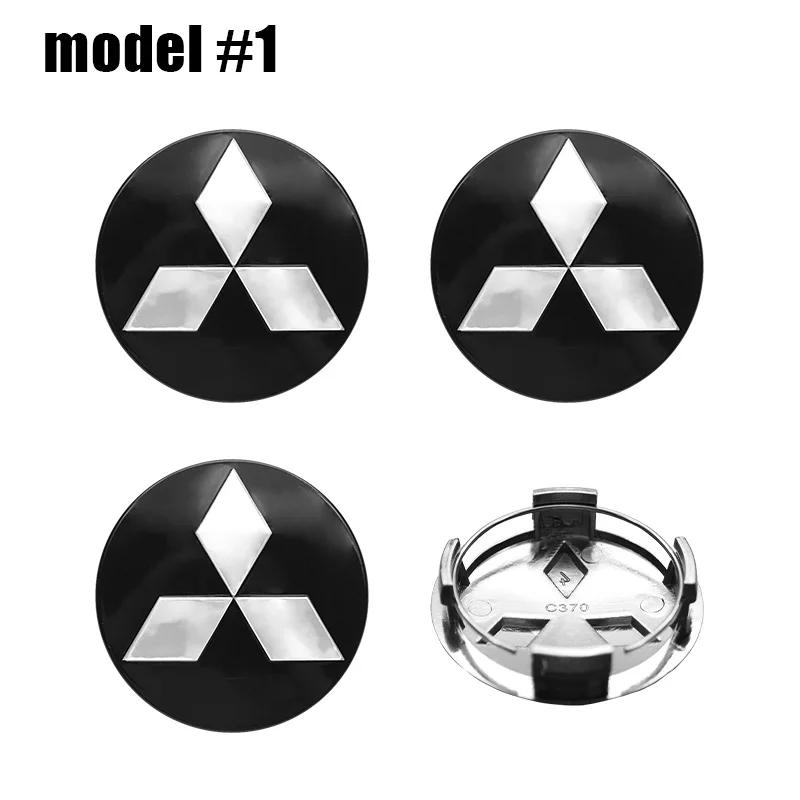 

For Mitsubishi Lancer 10 9 EX Outlander 3 ASX L200 Competition Accessories 4pcs 60mm Car Styling Wheel Center Hub Caps Rim Cover