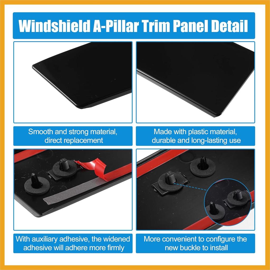 1 Paar Windschutzscheiben-B-Säulen-Verkleidung NEIN.BB5Z-7820555-BB/BB5Z-7820554-AB Tür-Außenverkleidung für Ford Explorer 2011-2017 Links und Rechts Ersatz