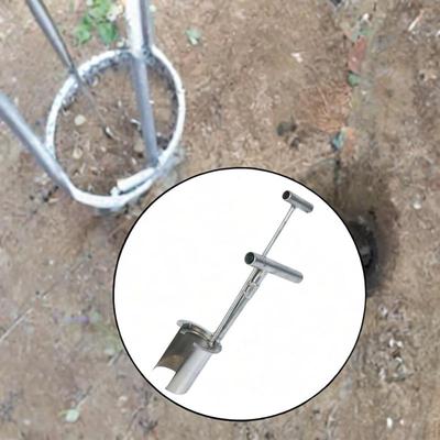 Příslušenství k zahradnímu nářadí na žárovky, všestranné s rukojetí Stříbrné zahradní nářadí z nerezové oceli pro