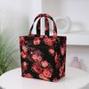 Vintage Large Capacity Handbag with Lunch Box Storage Bag for Work Commuting Shopping Portable Mother Cloth Tote Bag