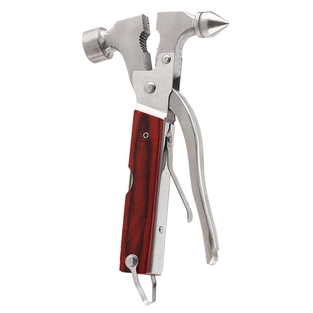 Stainless Steel Multifunctional Car Safety Hammer Escape Hammer with Flashlight