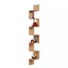 Modern Maxi Hanging Corner Shelf - 202cm black
