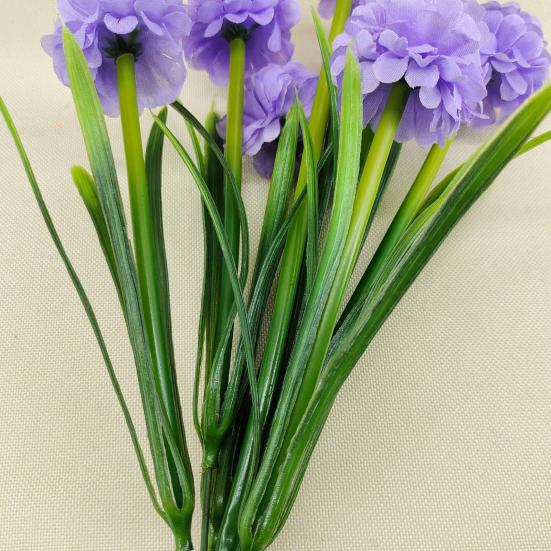 1 Branch Faux Flower No-watering Fresh-keeping 7 Heads Indoor Outdoor Elegant Fake Hydrangea Flower Party Decor