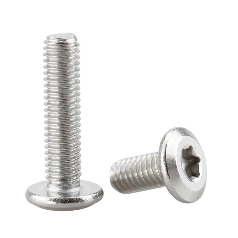 304 Stainless Steel Torx Countersunk Screw, M4-M8 Hex Socket, Flower Shape Beveled Flat Round Head