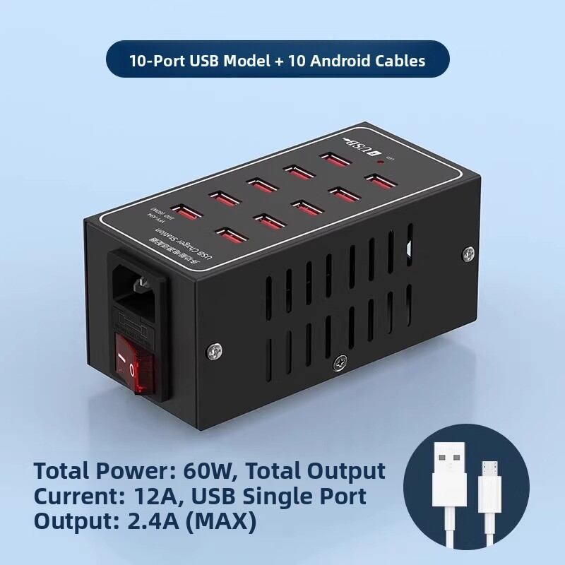 Earise | Multi-Function Multi-Port USB Charger 15 Ports