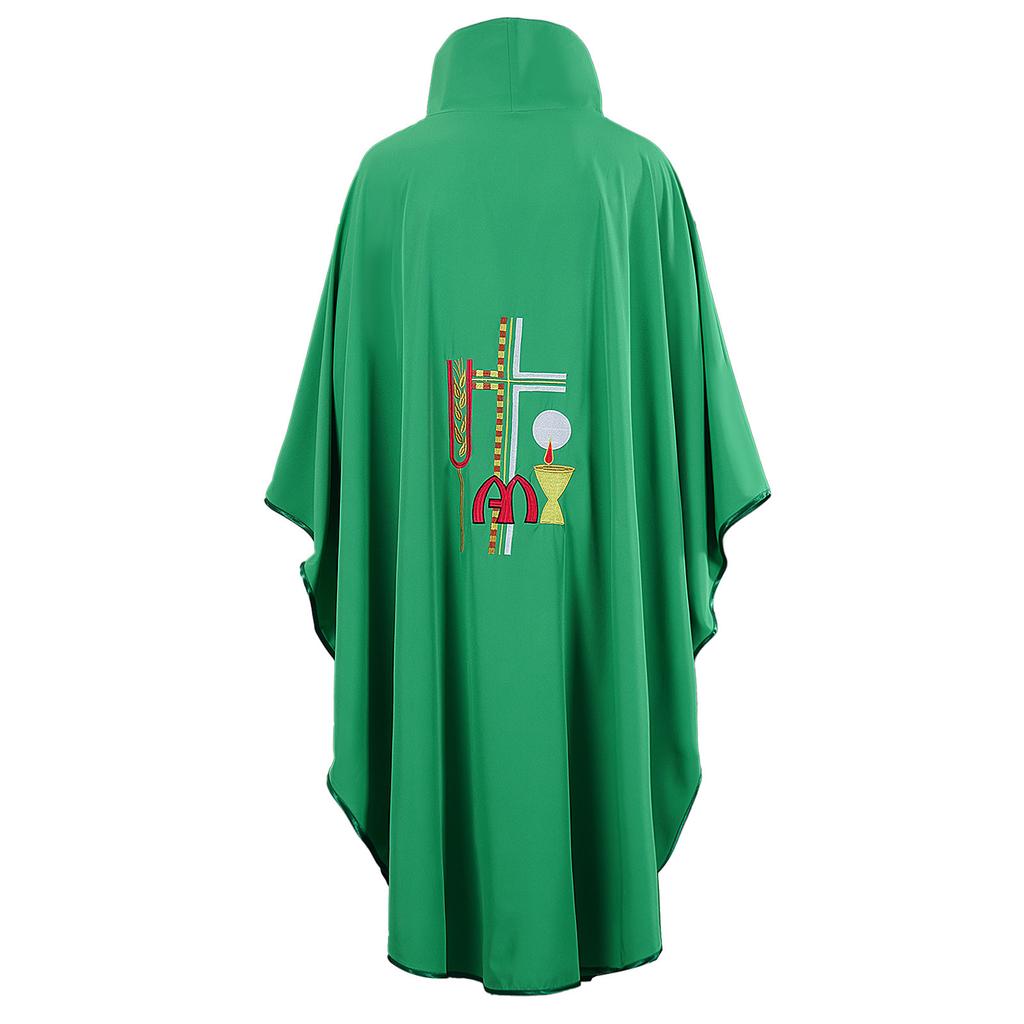 Medieval cos suit printed cape king cape hooded robe cape vintage robe stage performance suit
