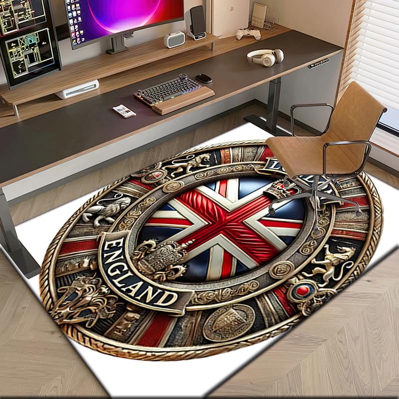 1pc British Empire London England Carpet Rug for Living Room Bedroom Home Sofa Decoration,Kids Play Non-slip Floor Mat