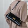 Bag women's niche design retro baguette armpit bag high-end new trendy red crossbody shoulder leather women's bag