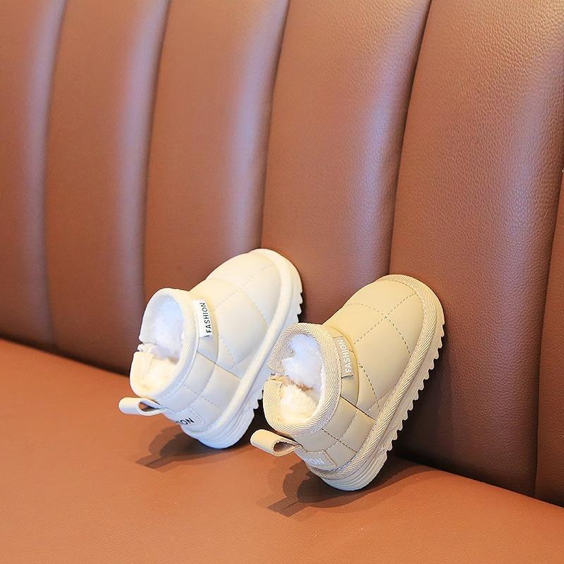 

Детские зимние ботинки Милые ботинки для ходьбы для малышей с мягкой подошвой Удобные кроссовки для девочек Повседневная универсальная обувь Зимние ботинки 24insole15cm бежевый