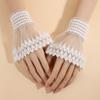 Elastic Lace Cuffs Sun Protection Lace Ruffled Wrist Fashion Fake Sleeves  for Stage Performance