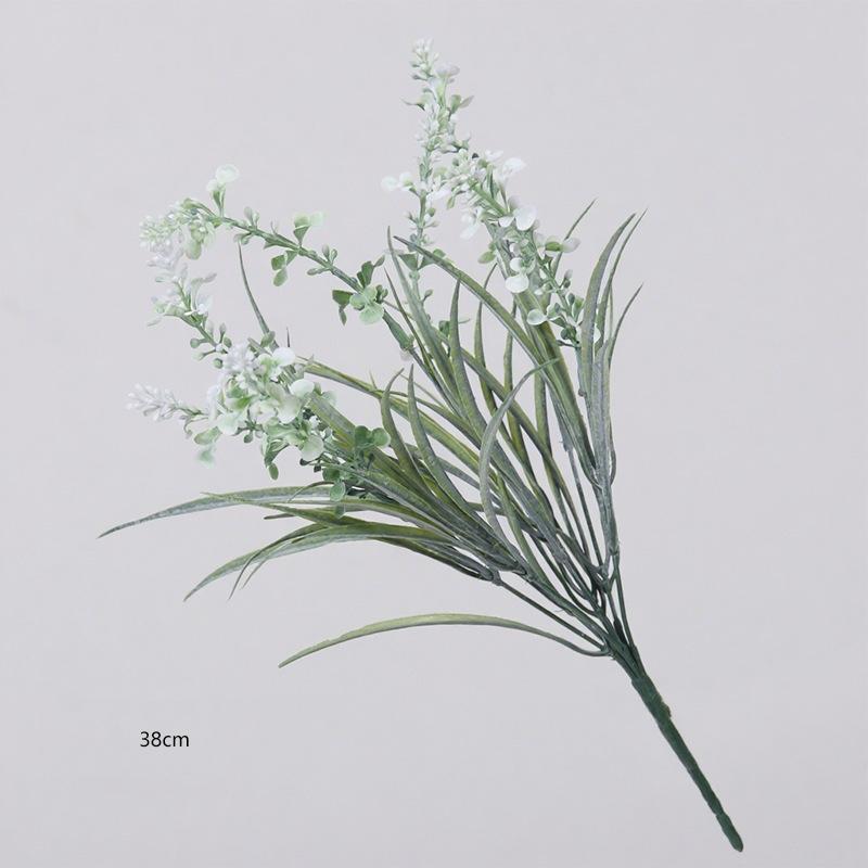 7-Branch 38cm Artificial Lavender Bouquet for Home Table Decor Hotel Wedding Floral Arrangement Fake Flower