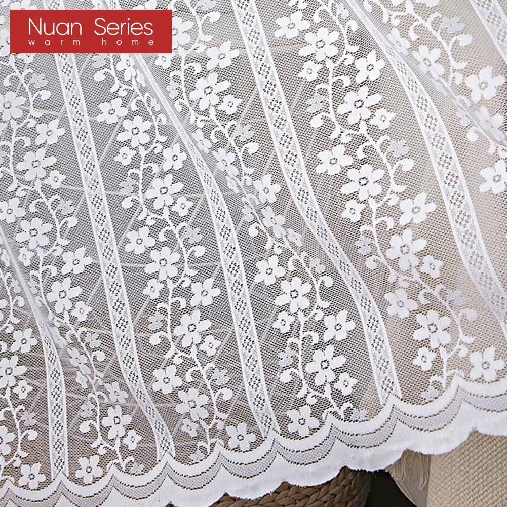 1PC Nuan Series 10-20% Light Blocking French Lace Warp Knitted Sheer Curtain for Living Room Bedroom Balcony Home Decor