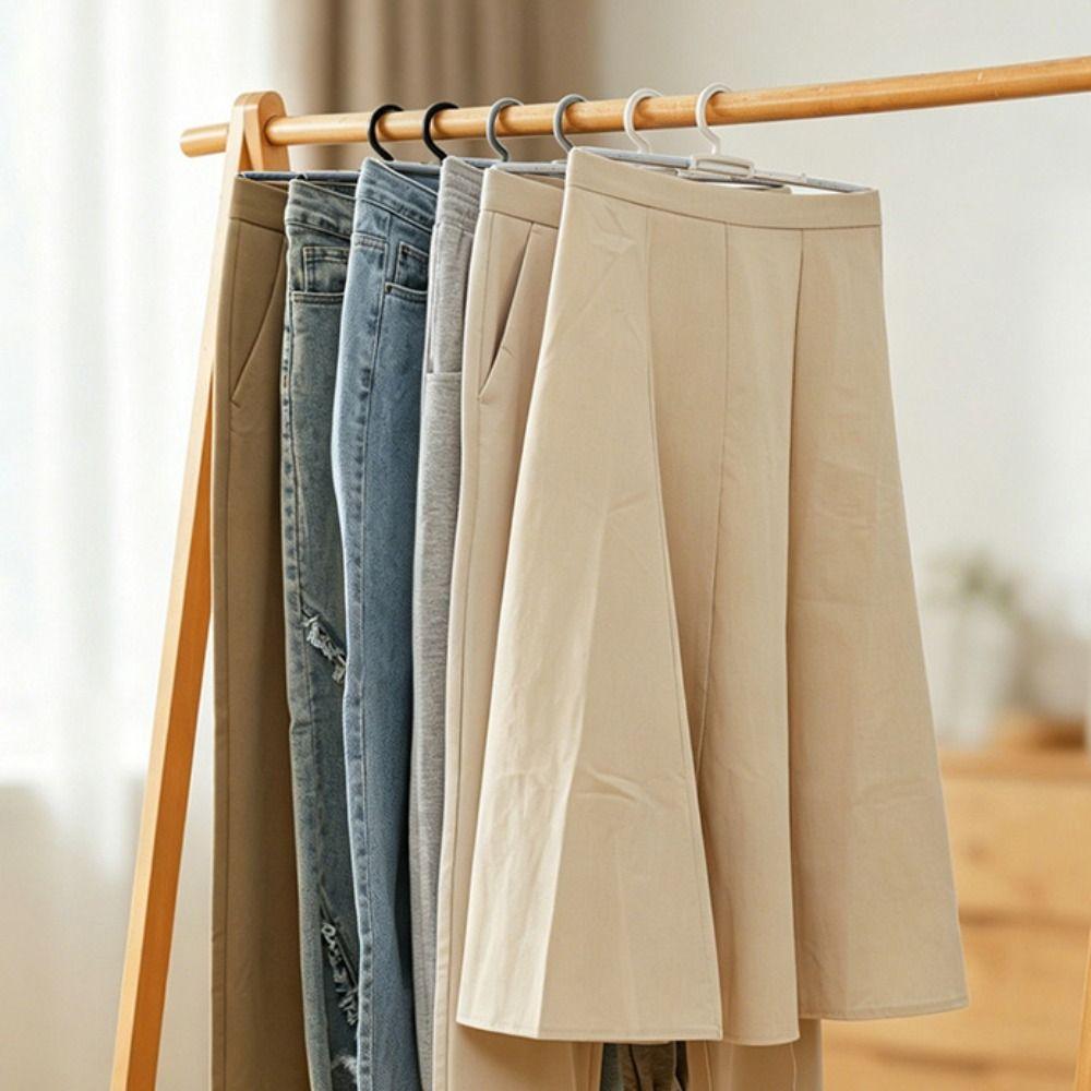 Adjustable Spring Pants Rack Spring Tension Clothes Hanger New Trouser Hanger Pants Storage