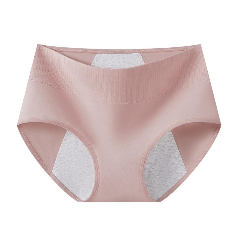 Ladies Spring and Autumn Pure Cotton 10A Antibacterial Crotch Full Cotton Crotch Menstrual Widening Leak Proof Briefs M