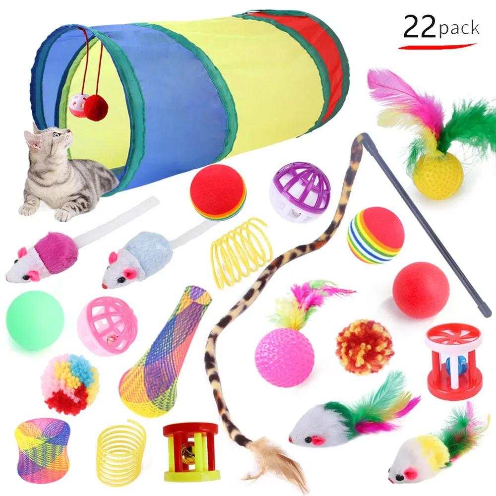 Katzenspielzeug, Bälle in Mausform, faltbar, für Katzen und Kätzchen, Spieltunnel, Chat, lustiges Katzenzelt, Mauszubehör, Simulationsfisch, Katzenzubehör