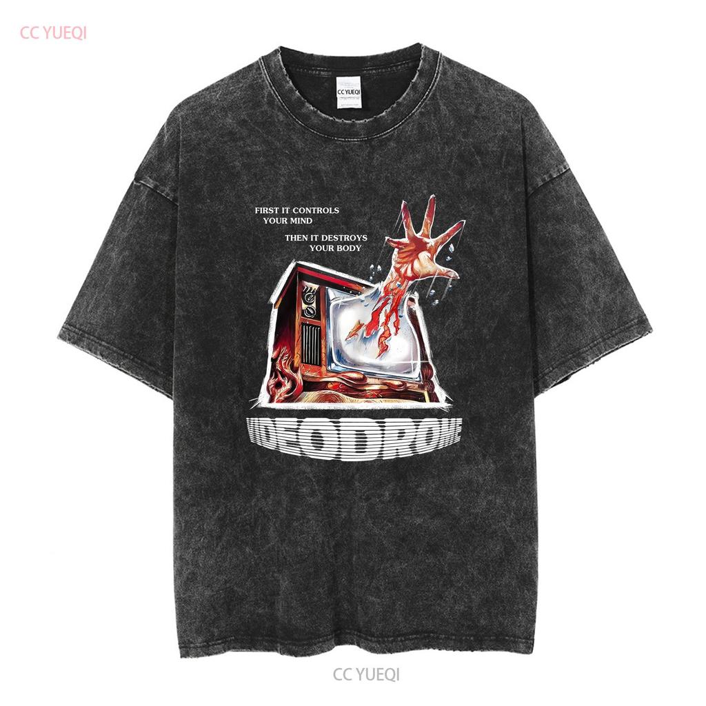 Videodrome David Cronenberg T Shirt Vintage Gregg Araki Danzig Klaus Kinski Civic TV Prop Sonatine Video Drome vintage Washed