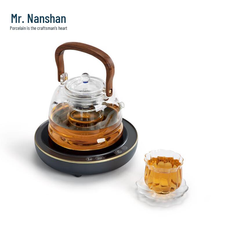 Nanshan Mr. Kung Fu Heat-Resistant Glass Steaming Tea Kettle