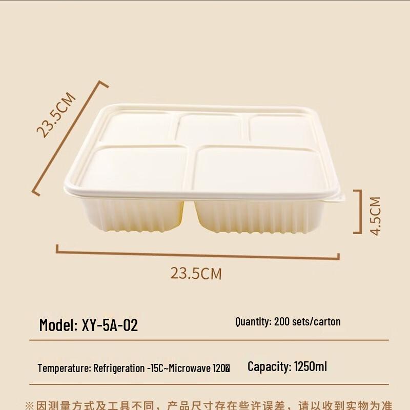 Biologisch abbaubare Take-away-Behälter aus Maisstärke mit Deckeln