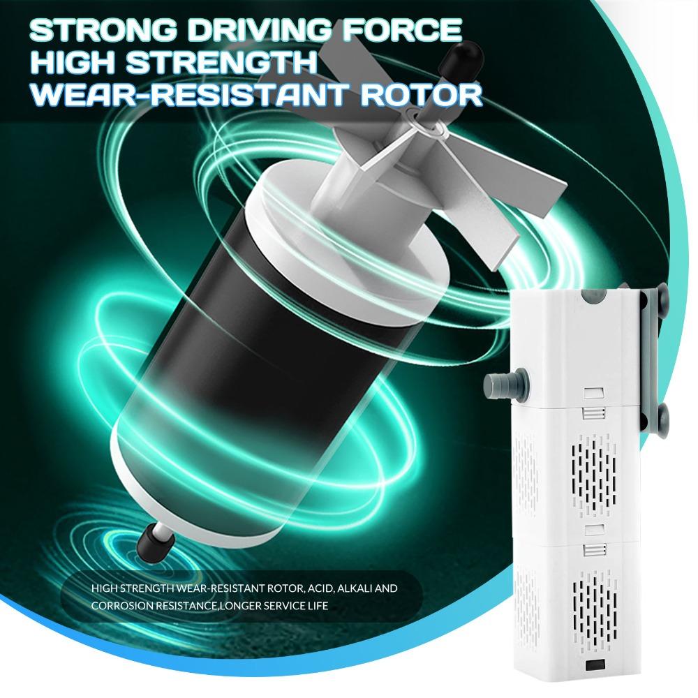 Aquarium Filter Pump 90 Gallon Internal Aquarium Fish Tank Canister 475 GPH Filter Water Filtration Aerator Wave Maker