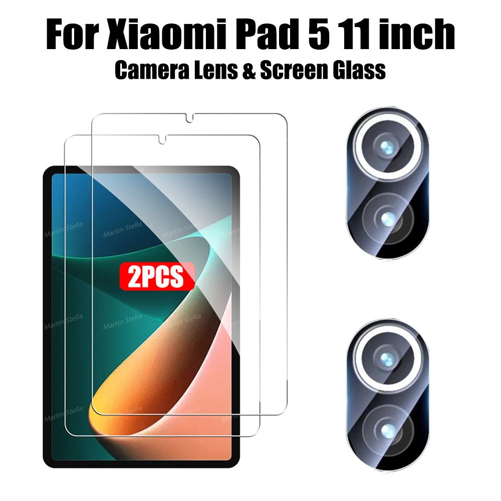 2pcs Screen Protector Tempered Glass For Xiaomi Pad 6s Pro Pad 5 6 Pro Case Friendly Protective Film Accessories