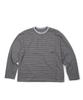 ETCE (Base) Stripe Pocket Long Sleeve (Gray)