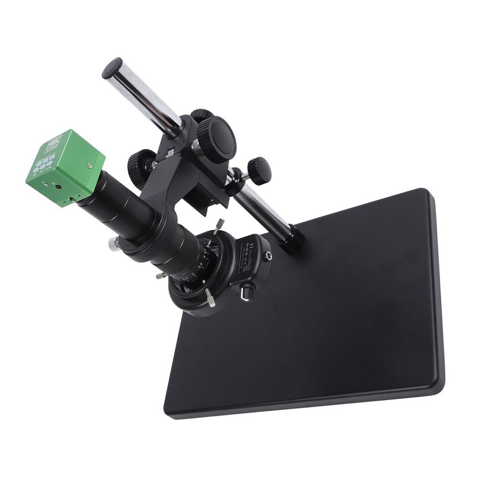 Microscope Camera 4K 41MP Remote Control Industrial Camera with 180X C Mount Lens and 144 LED Ring Lamp