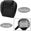 Front Driver Side Bottom Perforated Breathable Replacement Leather Seat Cover Black #GW or KW Compatible with Ford Mustang GT V6 2005 2006 2007 2008