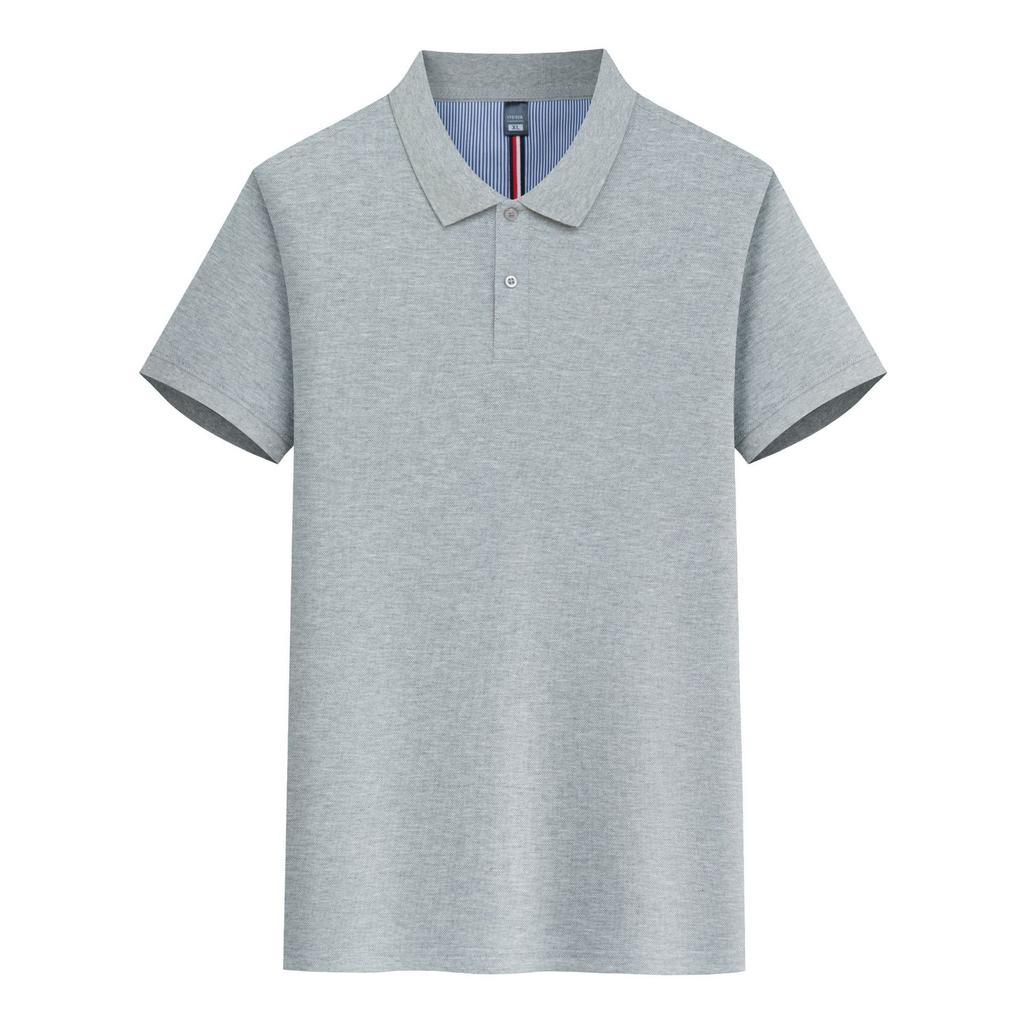 Summer POLO Shirt Men and Women Same Short-sleeved T-shirt Quick-drying Solid Color 220g 7A Antibacterial Lapel Top