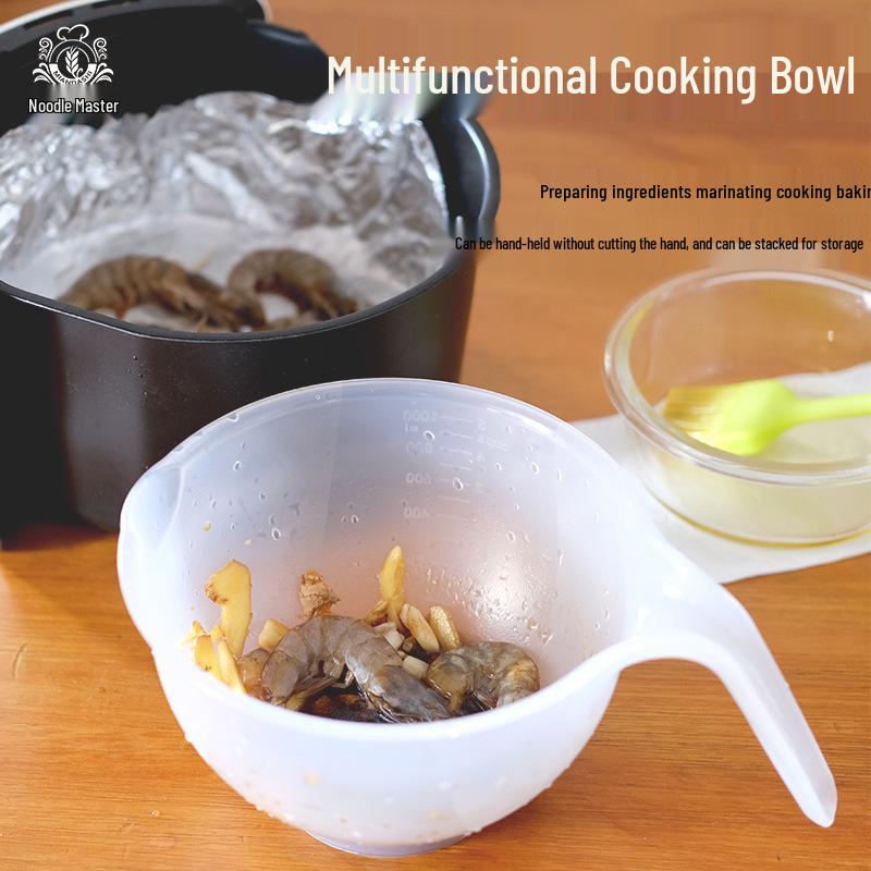 Multipurpose Handheld Mixing Bowl with Scale: Ideal for Whipping Cream & Baking