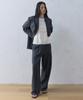 Letual One-Pleat Wide Slacks_Charcoal