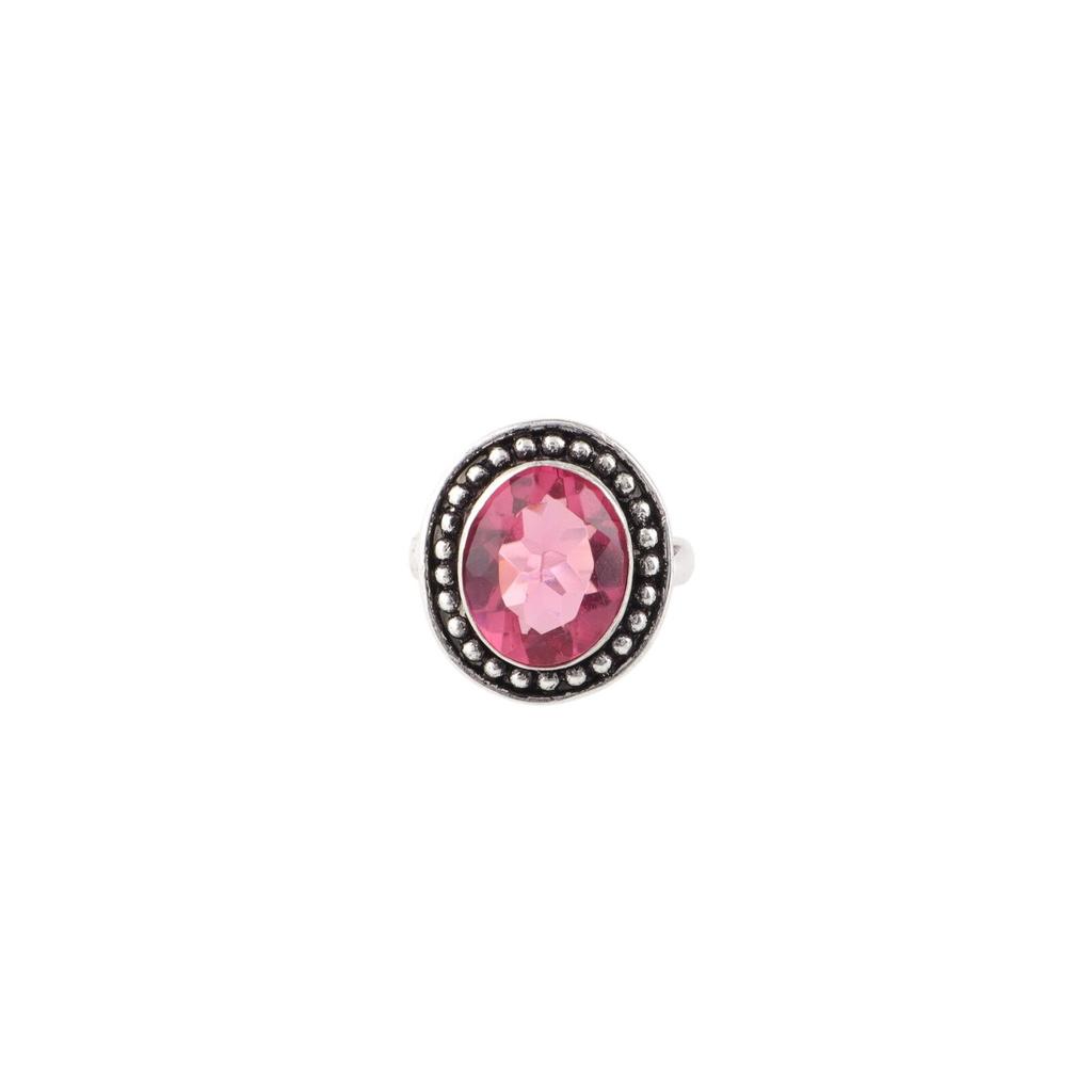 Pink Tourmaline Gemstone 925 Sterling Silver Jewelry Handcrafted Partywear Ring RR-62-1