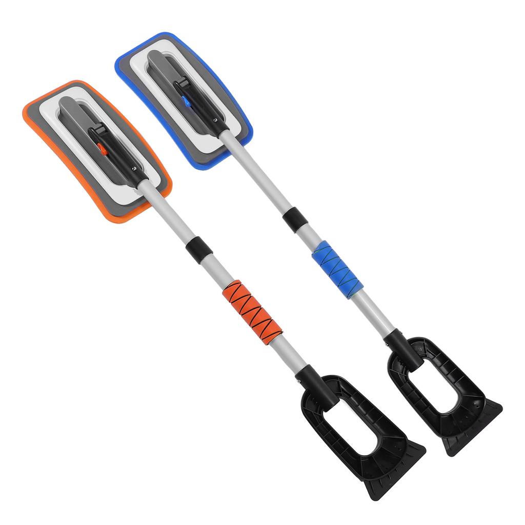 Skrobaki do śniegu samochodowe Stop aluminium Ergonomiczny uchwyt Wydajne usuwanie śniegu Szczotka do śniegu Skrobak do lodu dla