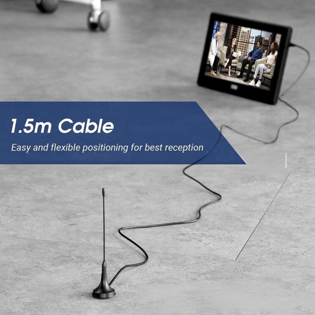 Portable Freeview HDTV digital indoor and outdoor TV signal reception 5dBi DVB T mini TV antenna