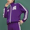 Li Ning Long Sleeve Stand Collar Cardigan Sweatshirt Unisex Sweatshirt New-Lakers-Purple AWDQC24-6