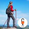Portable Retractable Keychain Carabiner Badge Holder Strong Load-bearing Compact Size Portable Telescopic Keychain Clip Camping Accessories