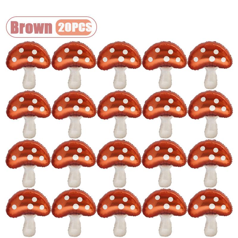 Mushroom Foil Balloon, Inflatable Cute Party Decoration for Baby Shower Wedding Birthday and Forest Plant Theme Events Decor