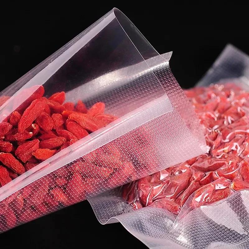 100pcs/Lot Kitchen Vacuum Sealer Bag Transparent Food Packaging Bag Fresh-Keeping Food for Food Saver Seal Storage Meal