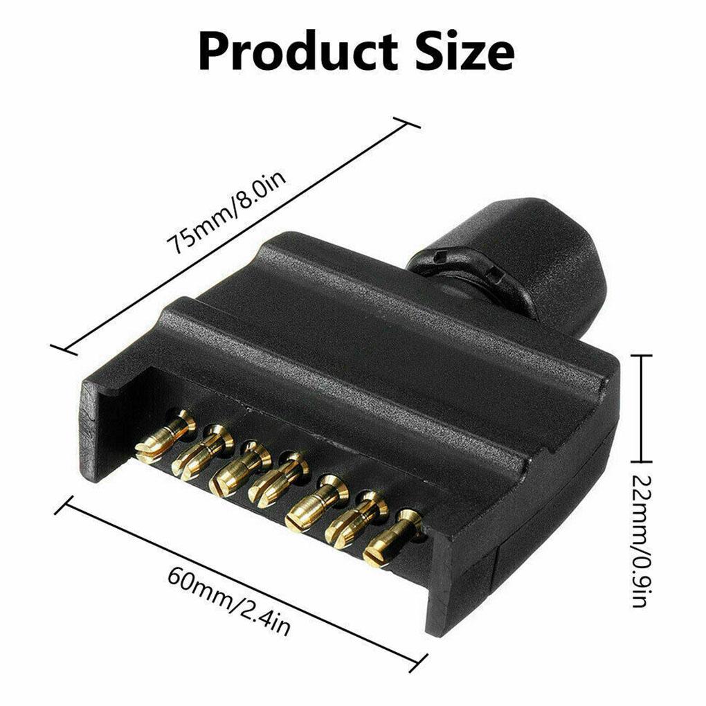 Socket Set 7 Pin 12V Plug Male Connector Accessory Trailer Accessory Repairing Parts Supplies Fittings Portable Sockets