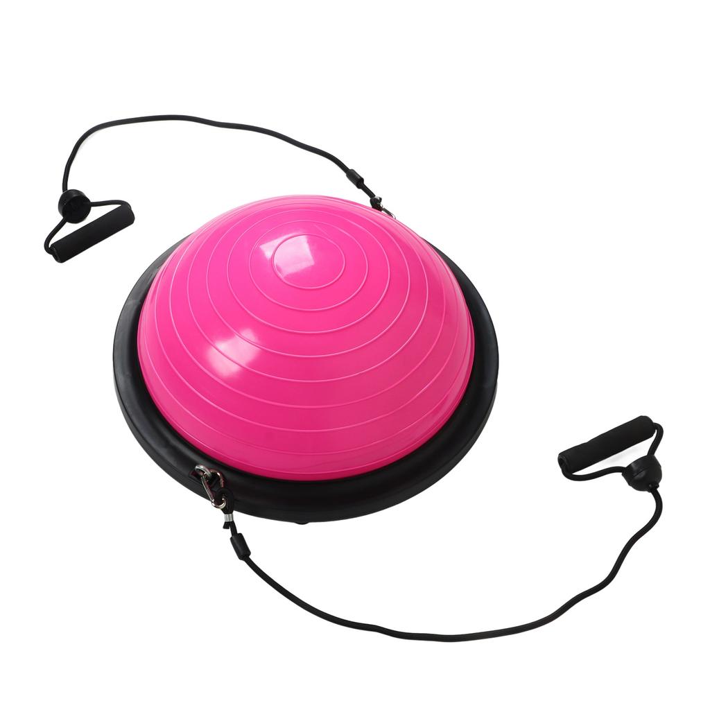 46cm Diameter Fitness Half Ball Glossy Surface ABS PVC Thickened Balance Trainer for Massage Pilates