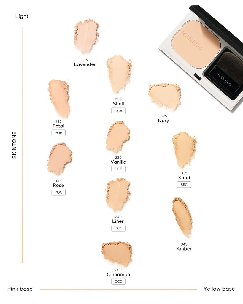 KANEBO Melty Feel Wear II 250 Ocher D Leicht Sophisticated Natürliche Haut Fruchtig Blumiger Duft Foundation, 11g, Zimt, Finish, Gefühl,