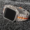 Fodral + Titanarmband för Apple Watch 45mm 44mm Heltäckande Metallfodral Armband för Iwatch Serie 9 8 7 6 SE 5 Byt ut till delar