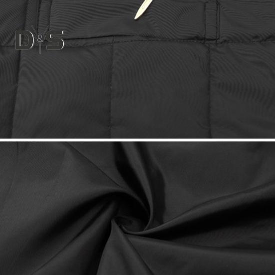 Men Waistcoat V-Neck Sleeveless Solid Color Single Breasted Vest Coat with Pockets Windproof Thickened Quilted Bottoming Vest Jacket