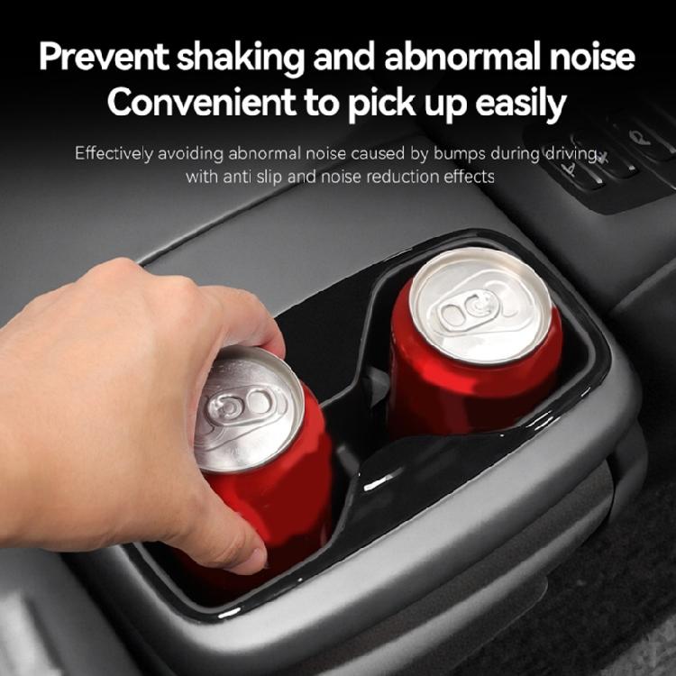 Space Saving Rear Cup Holder Organizer Tray for 2024 2025 EV9 Models TPE Armrest Storage Box Car Accessories