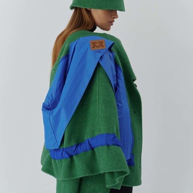 KEUNI PAUL_HANDMADE BUCKET HAT_GREEN