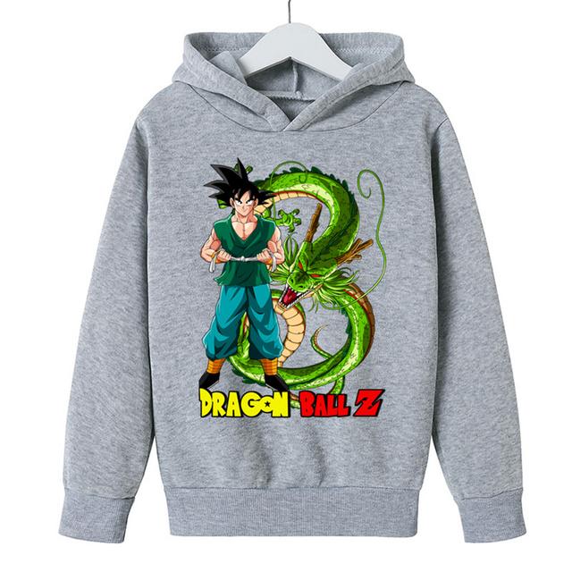 2025 New Anime Dragon Ball Z Hoodie Kids Clothes Boys Baby Girls Clothing Kakarotto Hooded Goku Sweaters Hooded +pants 2pcs