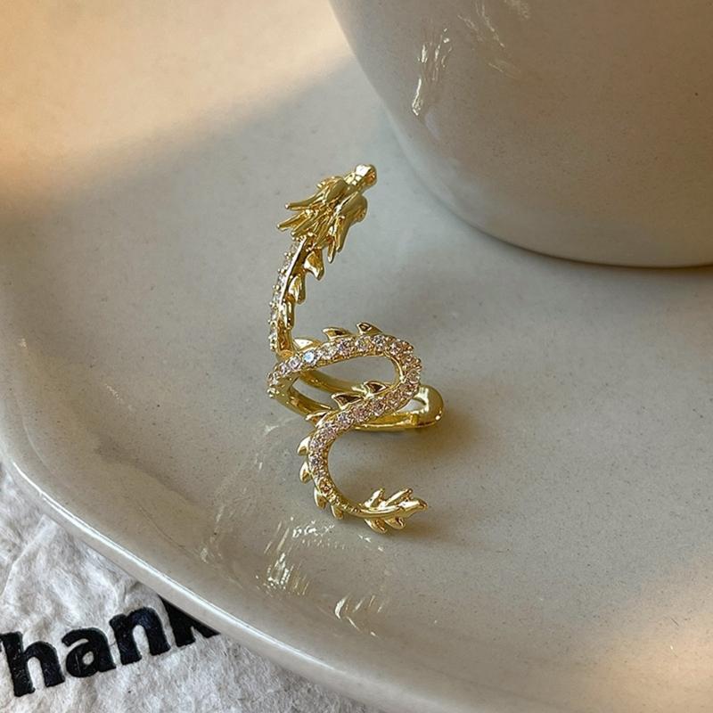Unique Dragon Ear Cuff Adornment Stylish and Fashionable Clip On Earrings for Non Pierced Ears Dainty Ear Jewelry Charm
