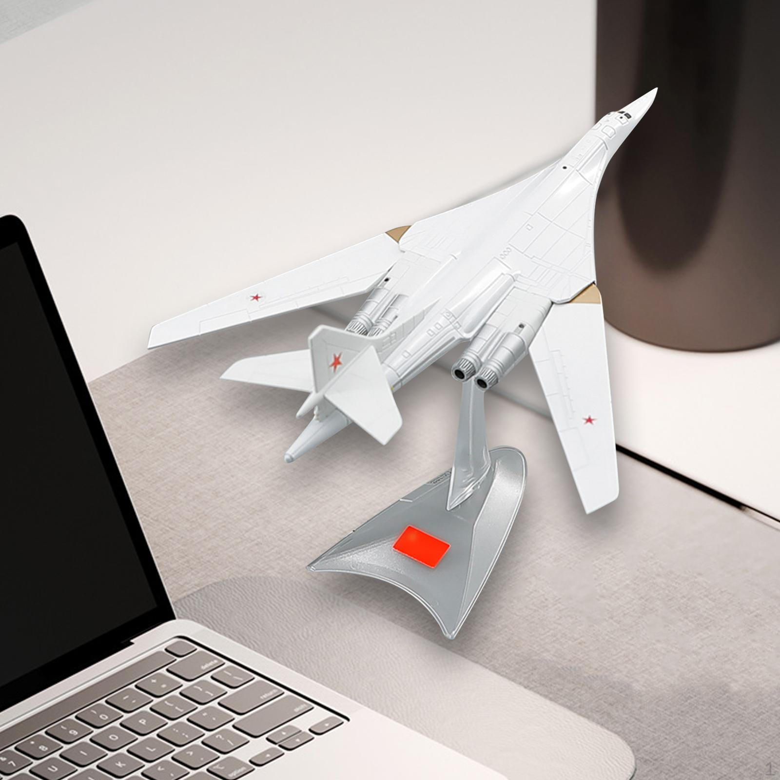 Diecast Model Aircraft Toy High Simulation Russian TU-160 Airplane with Removable Stand Plane