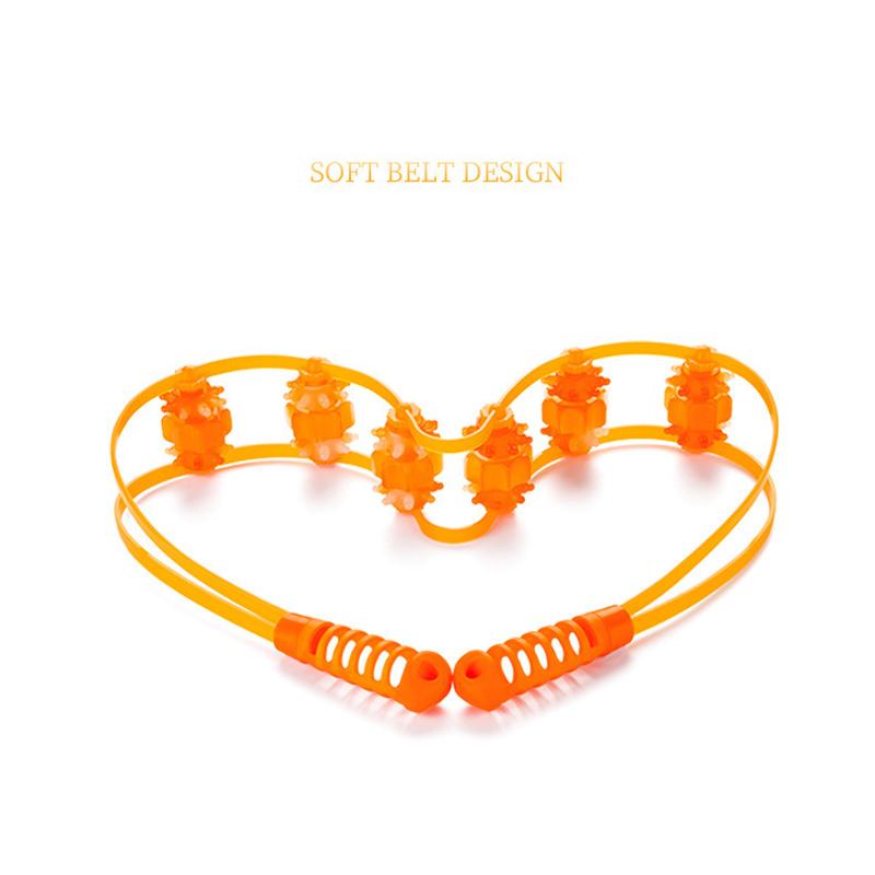 Plastic Back Puller Fitness Thin Back Shoulder Waist Massager Manual Roller Massage Gua Sha Tools Back Massage Artifact