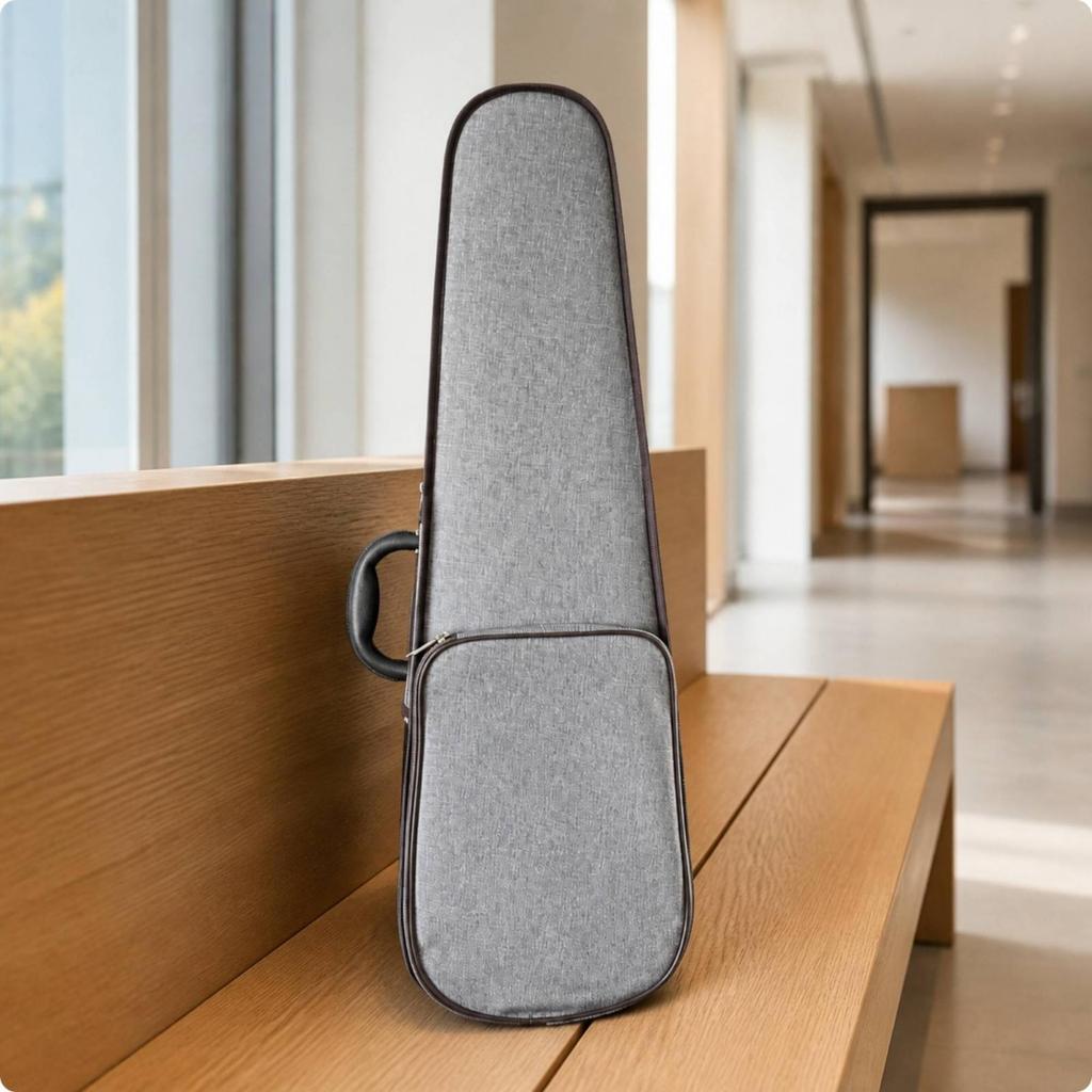 Violin Case Textured with Exterior Storage Pocket Shock Absorbent